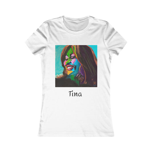 Vibrant Art Tee featuring Tina Turner, Unique Women's T-Shirt, Colorful Graphic Top, Gift for Art Lovers, Fun Casual Wear, Celebratory Shirt