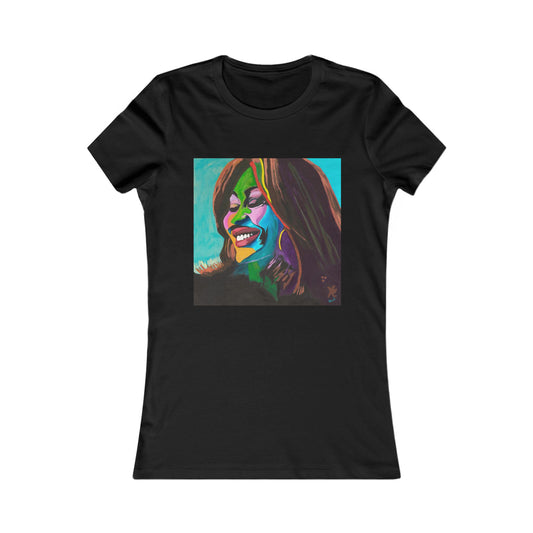 Vibrant Art Tee featuring Tina Turner, Unique Women's T-Shirt, Colorful Graphic Top, Gift for Art Lovers, Fun Casual Wear, Celebratory Shirt